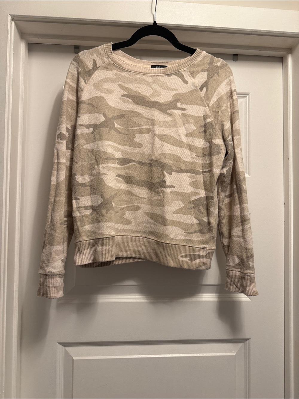 Rails Beige Camo Crewneck Sweater - Women